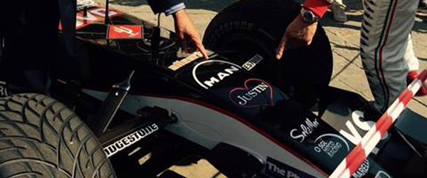 Minardi Ps04 ricorda Justin Wilson